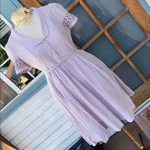Anthropologie lilac vintage-inspired dress